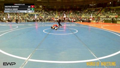72 lbs Round Of 16 - Aaliyah Romero, Juggernaut Wrestling Club vs Isabella Henze, Maverick Elite Wrestling