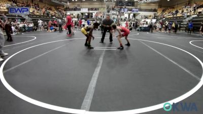 80-86 lbs Rr Rnd 5 - Jasper Coleman, Elgin Wrestling vs Tyree Cade Jr., Midwest City Bombers Youth Wrestling Club