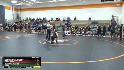 146-155 lbs Round 3 - Elliana Casey, Xavier vs Sophia Stalkfleet, Iowa City West