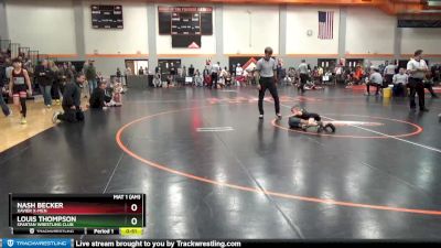 SPW-3 lbs Semifinal - Louis Thompson, Spartan Wrestling Club vs Nash Becker, Xavier X-men