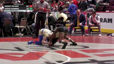 107 lbs 7th Place - Garrett Weyandt, Chestnut Ridge vs Javeon Chambers, Highlands