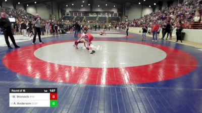 100 lbs Round Of 16 - Wyatt Womack, Minion Training Center vs August Anderson, Georgia