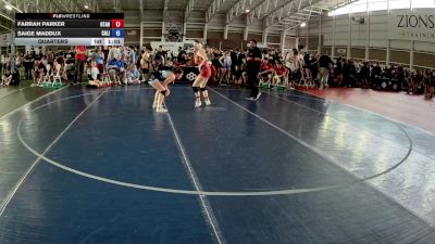130 lbs Quarters - Farrah Parker, Utah vs Saige Maddux, California