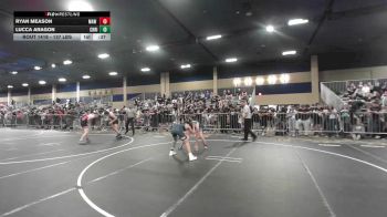137 lbs Consi Of 16 #2 - Ryan Meason, MAW Wrestling Academy vs Lucca Aragon, Christopher Columbus HS