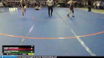 126 lbs Champ. Round 1 - Gabe Mortensen, Minot vs Nathan Hokstad, Fargo South