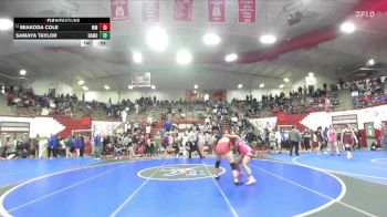 155 lbs Semifinal - Miakoda Cole, McCutcheon Mavericks vs Samaya Taylor, Boone Grove