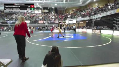 120 lbs 3rd Place Match - Bryleigh Rigdon, Caney Valley Hs vs Alayna McCarty, Mound City- Jayhawk Linn Hs