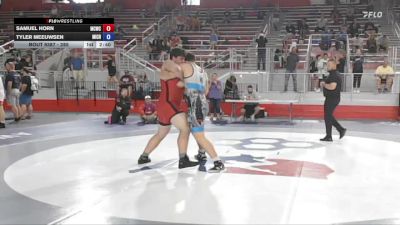 285 lbs Cons. Round 3 - Samuel Horn, Mercer County Wrestling Club vs Tyler Meeuwsen, Michigan