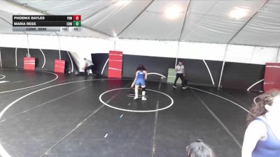 140 lbs Cons. Semi - Maria Ress, CDM vs Phoenix Bayles, Yucca Valley Wrestling