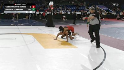 120 lbs Round Of 64 - Josiah Martins Semedo, New Bedford vs Cameron Zicherman, Milford