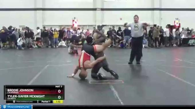 145 lbs Champ. Round 1 Tyler Xavier McKnight Georgia vs Brodie Johnson California