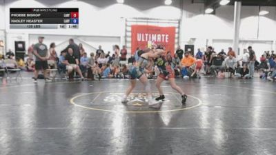 120 lbs Rr Rnd 3 - Phoebe Bishop, Lady Assassins - GK12E vs Hadley Heaster, Lady Warriors Wrestling Club - GK12E