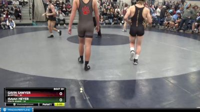 138 lbs Semis & Wb (16 Team) - Gavin Sawyer, Bluffton vs Isaiah Meyer, South Adams