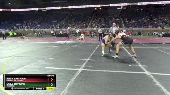 D4-175 lbs Semifinal - Cole Hopkins, Evart HS vs Joey Calhoun, Gabriel Richard HS