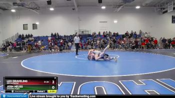 174 lbs Semifinal - Josh Heuss, Stevens Point vs Leo Draveling, UW Lacrosse