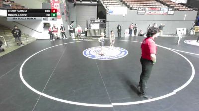 74 lbs 5th Place Match - Brady Garcia, MTC - MANTANONA TRAINING CENTER vs Miguel Lopez, Scotsmen Wrestling Club