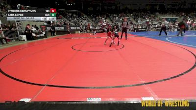 54 lbs Round Of 16 - Vivienne Sengphong, Viking Wrestling Club (IA) vs Amia Lopez, Savage House Wrestling Club