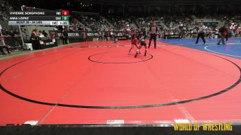 54 lbs Round Of 16 - Vivienne Sengphong, Viking Wrestling Club (IA) vs Amia Lopez, Savage House Wrestling Club