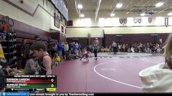 SPW-14 lbs Cons. Round 1 - Gunnar Faust, Indee Mat Club vs Gannon Carson, Lynx Wrestling Club