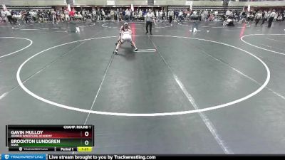 136 lbs Champ. Round 1 - Brooxton Lundgren, Iowa vs Gavin Mulloy, Askren Wrestling Academy