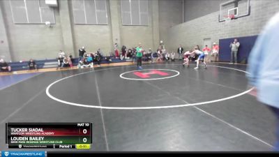 102 lbs Cons. Round 2 - Tucker Siadal, Whatcom Wrestling Academy vs Louden Bailey, Deer Park Ironman Wrestling Club