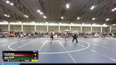 106 lbs Round 2 (4 Team) - Cylar Bail, Middleton Wrestling Club vs Ben Ryser, Big Cat