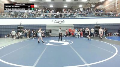 110 lbs Cons. Round 2 - Lucas Atkinson, Cougar Wrestling Club vs Rykar Shindledecker, All In Wrestling Academy