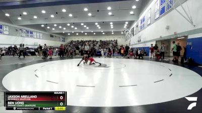 70 lbs Round 1 - Aaron Valenzuela, Rough House Wrestling Club vs Jaxon Crisantos, OC RTC/Fountain Valley HS