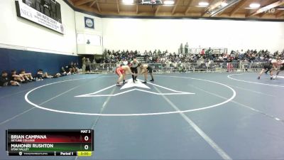 184 lbs Champ. Round 1 - Brian Campana, Skyline College vs Mahonri Rushton, Utah Valley