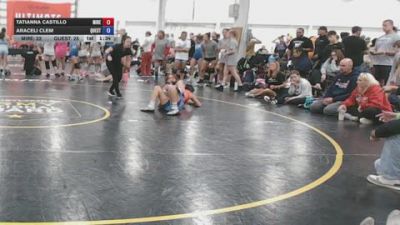 110 lbs Semifinal - Tatianna Castillo, MIREV - GK12E vs Araceli Clem, Quest - GK12E