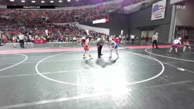 110 lbs Cons. Round 3 - Grant Yager, Mineral Point Wrestling Club vs Connor Burke, Stratford