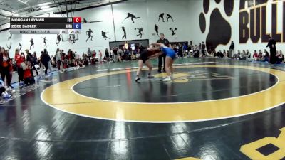 117 B 3rd Place Match - Morgan Layman, Frostburg State University vs Zoee Sadler, Aurora University