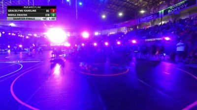 94 lbs Quarterfinal - Gracelynn Haneline, Big Dog Grappling Academy vs Mieka Swatek, Other Team
