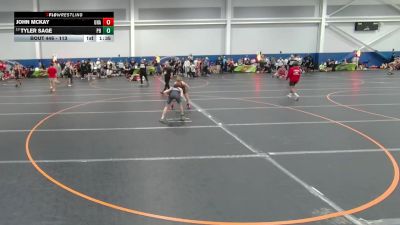 113 lbs Cons. Round 1 - Tyler Sage, Unattached vs John McKay, Unattached