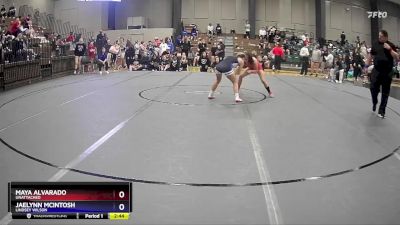 110 lbs Champ. Round 1 - Jaelynn McIntosh, Lindsey Wilson vs Maya Alvarado, Unattached