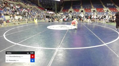 100 lbs Cons 16 #1 - Ivy Brandenburg, MN vs Olivia Polansky, MA