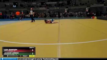 115 lbs Placement (4 Team) - Liam Jennissen, Staples-Motley vs Jackson Loreno, Brainerd/Pillager