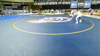 Girls 3A 105 lbs 7th Place Match - Heather Johnson, Lincoln (Tacoma) (Girls) vs Lucy Villa, Evergreen (Vancouver) (Girls)