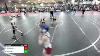 57 lbs Rr Rnd 2 - Cole Johnson, Chaparral WC vs Wesley Martin, 2tg