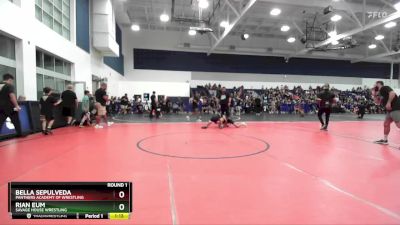 93-97 lbs Round 1 - Rian Eum, Savage House Wrestling vs Bella Sepulveda, Panthers Academy Of Wrestling