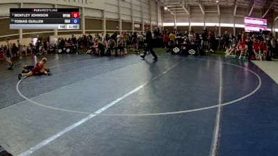 113 lbs 5th Place Match - Bentley Johnson, Wyoming vs Tobias Guillen, Idaho