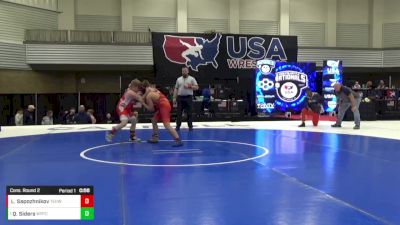 12U Boys - 135 lbs Cons. Round 2 - Logan Sapozhnikov, Toss Em Up Wrestling Academy vs Quinton Siders, Warrior Regional Training Center