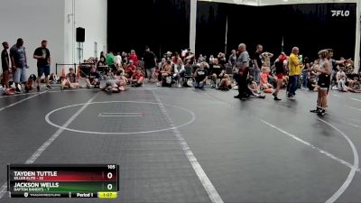 105 lbs Round 3 (8 Team) - Tayden Tuttle, Killer Elite vs Jackson Wells, Dayton Bandits