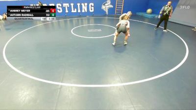 115 lbs Quarterfinal - Aubrey Meyer, Aviator Wrestling Academy vs Autumn Radmall, Paradise