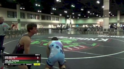 182 lbs Round 3 (16 Team) - Orlan Foster, Brownsburg vs Jon Beckett, PA Alliance