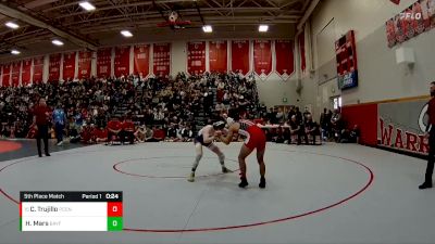 113 lbs 5th Place Match - Cruz Trujillo, Pueblo Centennial vs Hunter Mars, Bayfield