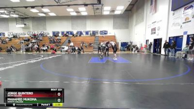 285 lbs 7th Place Match - Jorge Quintero, Delta College vs Mahamed Mukoma, Shasta College