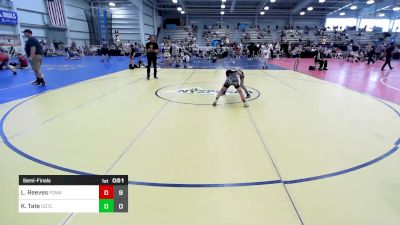 60 lbs Semifinal - Liam Reeves, POWA vs Kamari Tate, Team Gotcha