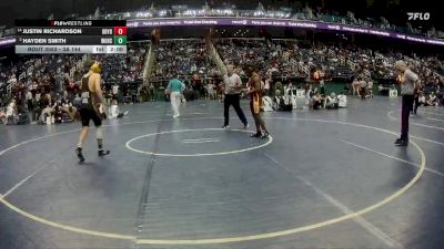 3A 144 lbs Champ. Round 1 - Hayden Smith, White Oak High School vs Justin Richardson, Douglas Byrd