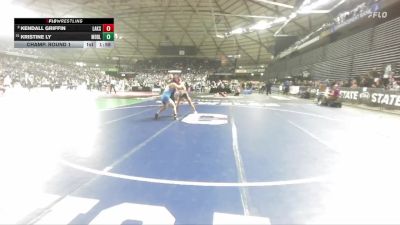 Girls 3A 130 lbs Champ. Round 1 - Kristine Ly, Meadowdale (Girls) vs Kendall Griffin, Lakes (Girls)